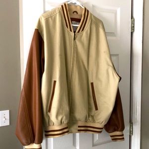 Coach canvas and leather jacket